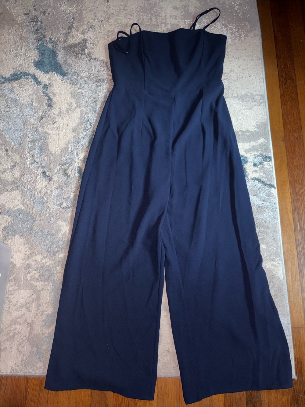 Lilly Pulitzer Navy Wide-Leg Spaghetti Strap Sandra Jumpsuit